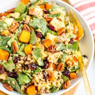 Fall Quinoa Spinach Salad