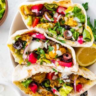 Easy Pita Pocket with Chicken Shawarma