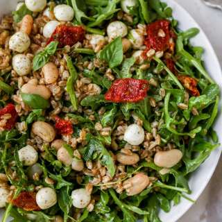Farro Salad with Basil Vinaigrette