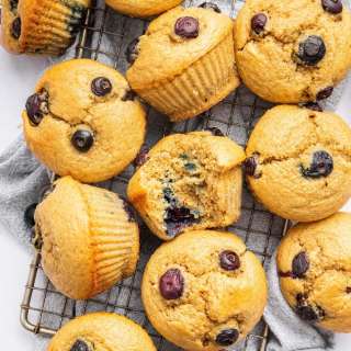 Blueberry Cottage Cheese Muffins