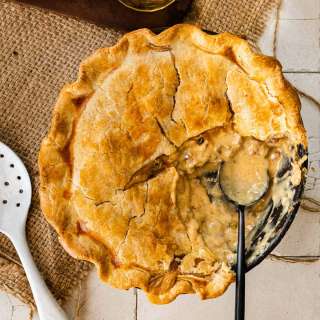 Philly Cheesesteak Pot Pie