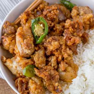 Crispy Hawaiian Garlic Chicken