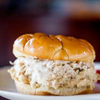 Slow Cooker Chicken Caesar Sandwiches