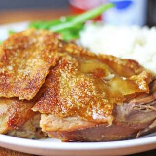 Crispy Cracklin' Pork Picnic Shoulder (Slow Cooker & Oven)