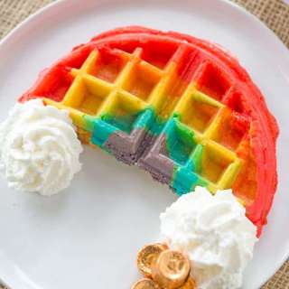 Belgian Rainbow Waffles
