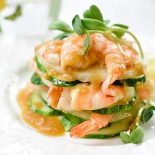 Korean Shrimp Salad with Hot Mustard Dressing