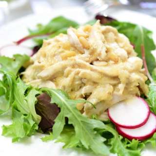 Chicken Salad with Pine Nut Dressing