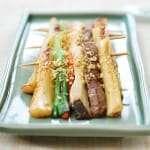 Tteok Sanjeok (Skewered Rice Cake and Vegetables)