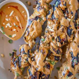 Chicken Satay with Peanut Sauce
