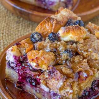 Blueberry Cream Cheese French Toast Bake