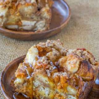 Pumpkin French Toast Bake with Cream Cheese