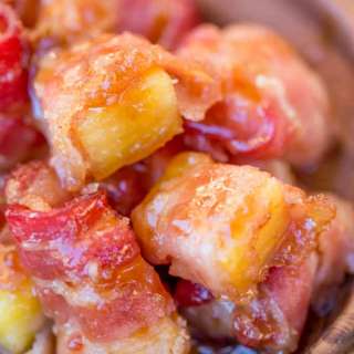 Spicy Sweet Bacon Wrapped Pineapple Bites