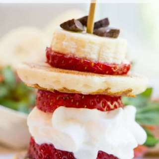 Banana Split Pancake Bites