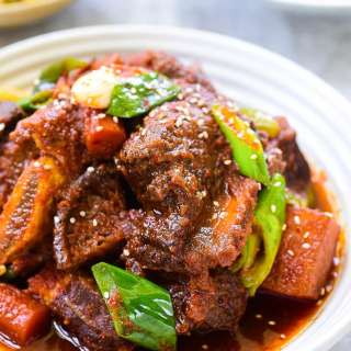 Instant Pot Spicy Galbijjim (Braised Beef Short Ribs)