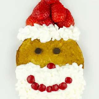 Strawberry Gingerbread Pancake Santas