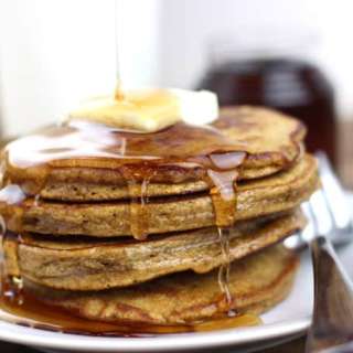 Gingerbread Pancakes with Cinnamon Syrup
