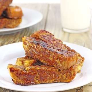 Brûléed Pumpkin French Toast Sticks