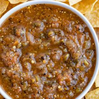 Chipotle Tomatillo Green-Chili Salsa