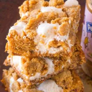 Pumpkin Fluffernutter Bars