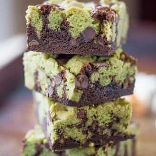 Mint Chocolate Chip Brookies