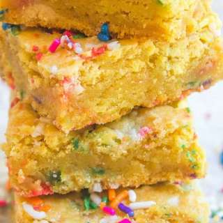 Cake Batter Blondies
