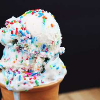 No-Cook Sprinkles Cake Batter Ice Cream