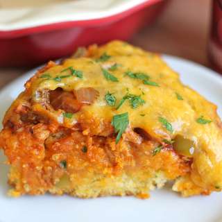 BBQ Chicken Cornbread Pie