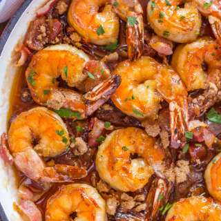 Bacon Brown Sugar Garlic Shrimp