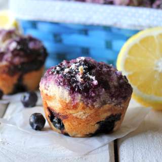 Blueberry Muffins with Blueberry Jam