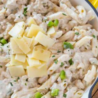 Creamy Turkey and Swiss Pasta