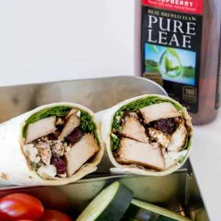 Balsamic Chicken Goat Cheese Wraps