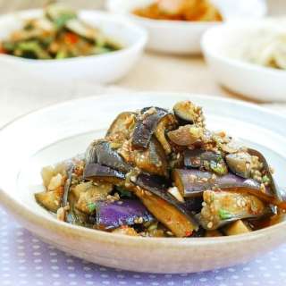 Gaji Namul (Steamed Eggplant Side Dish)