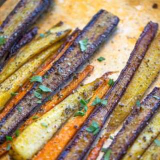 Garlic Butter Roasted Carrots