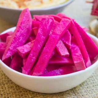 Middle Eastern Pickled Turnips