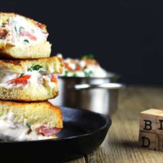 BLT Dip Grilled Cheese (Gameday Leftovers Recipe!)
