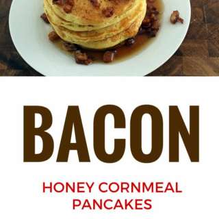 Honey Cornmeal Pancakes with Bacon