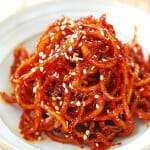 Ojingeochae Muchim (Spicy Squid Strips)