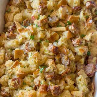 Easy Apple and Sausage Stuffing