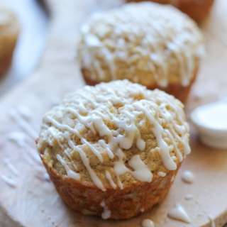 Vanilla Glazed Apple Cinnamon Muffins
