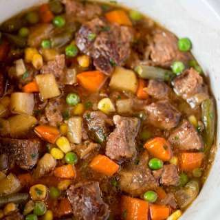 Slow Cooker Vegetable Beef Soup