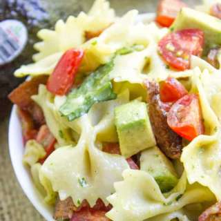Mexican Avocado BLT Pasta Salad