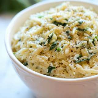 Parmesan and Spinach Orzo