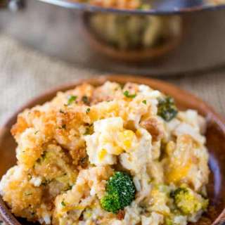 Cheesy Chicken Broccoli and Rice Casserole