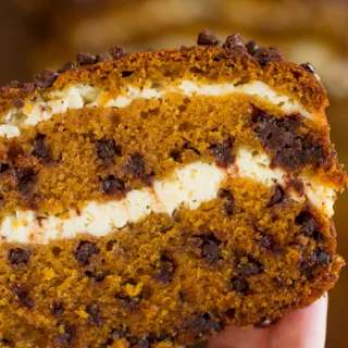 Chocolate Chip Pumpkin Cream Cheese Bread