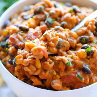 Slow Cooker Enchilada Orzo
