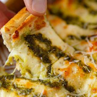 Pesto Cheesy Bread