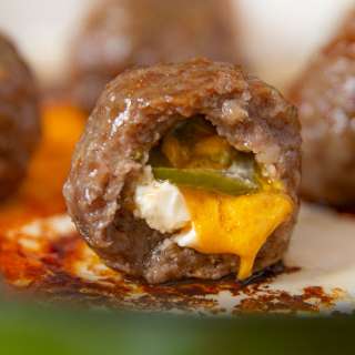 Jalapeno Popper Stuffed Meatballs