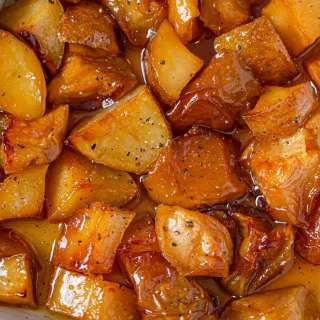 Honey Roasted Apples and Potatoes