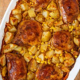 Old Bay Chicken Potato Bake