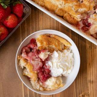 Strawberry Cream Cheese Cobbler